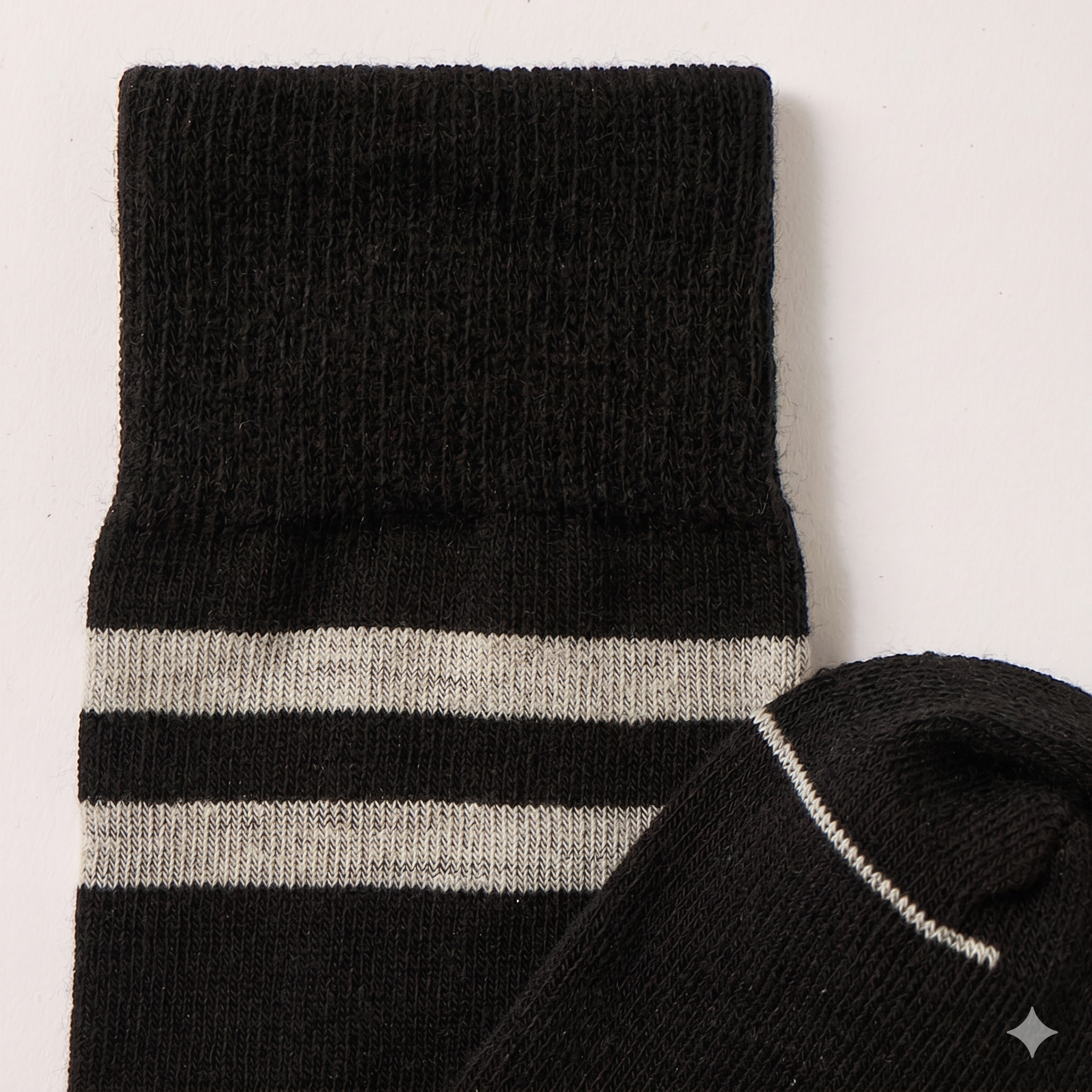 Journey merino sock with stripe