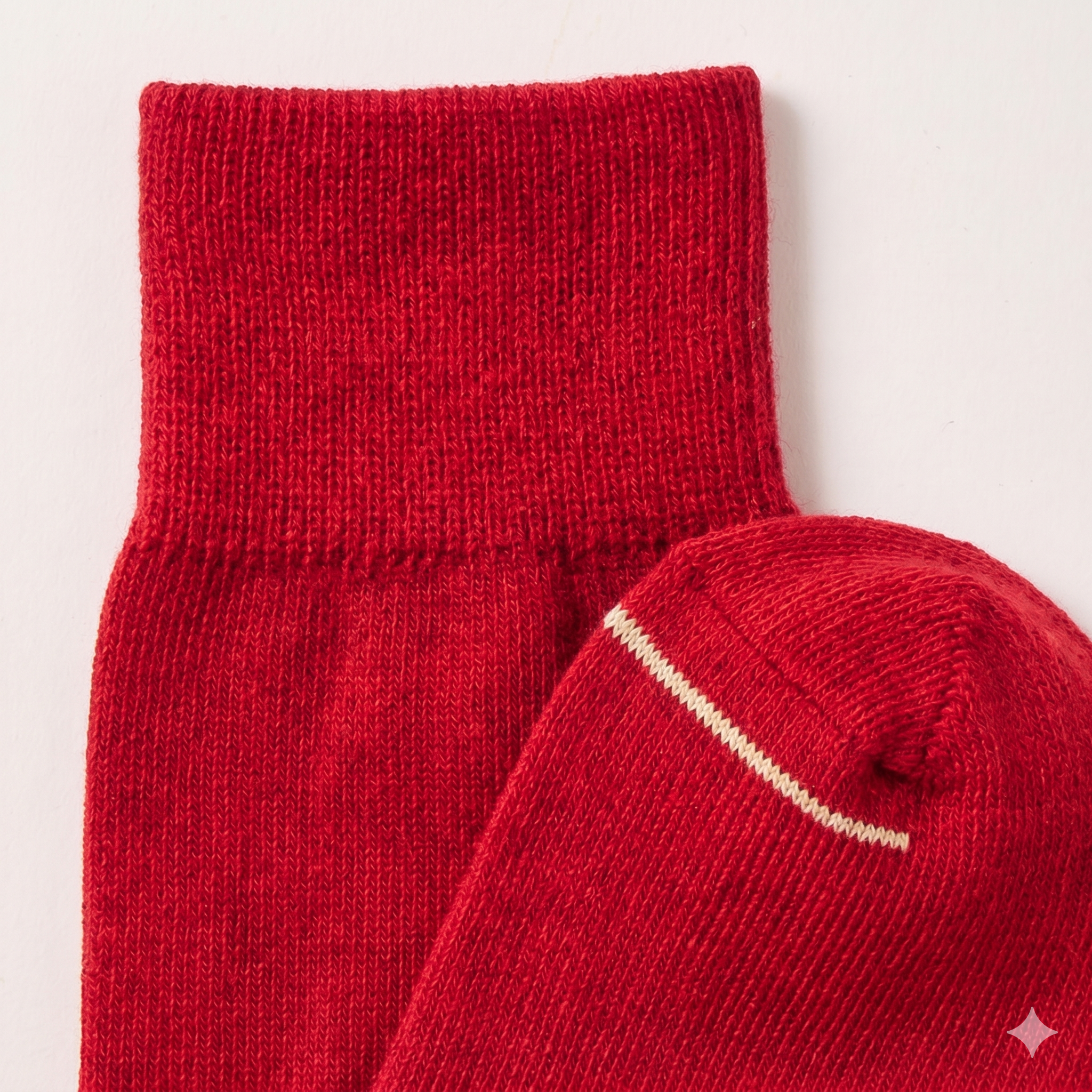 The Studio merino sock with toe strip