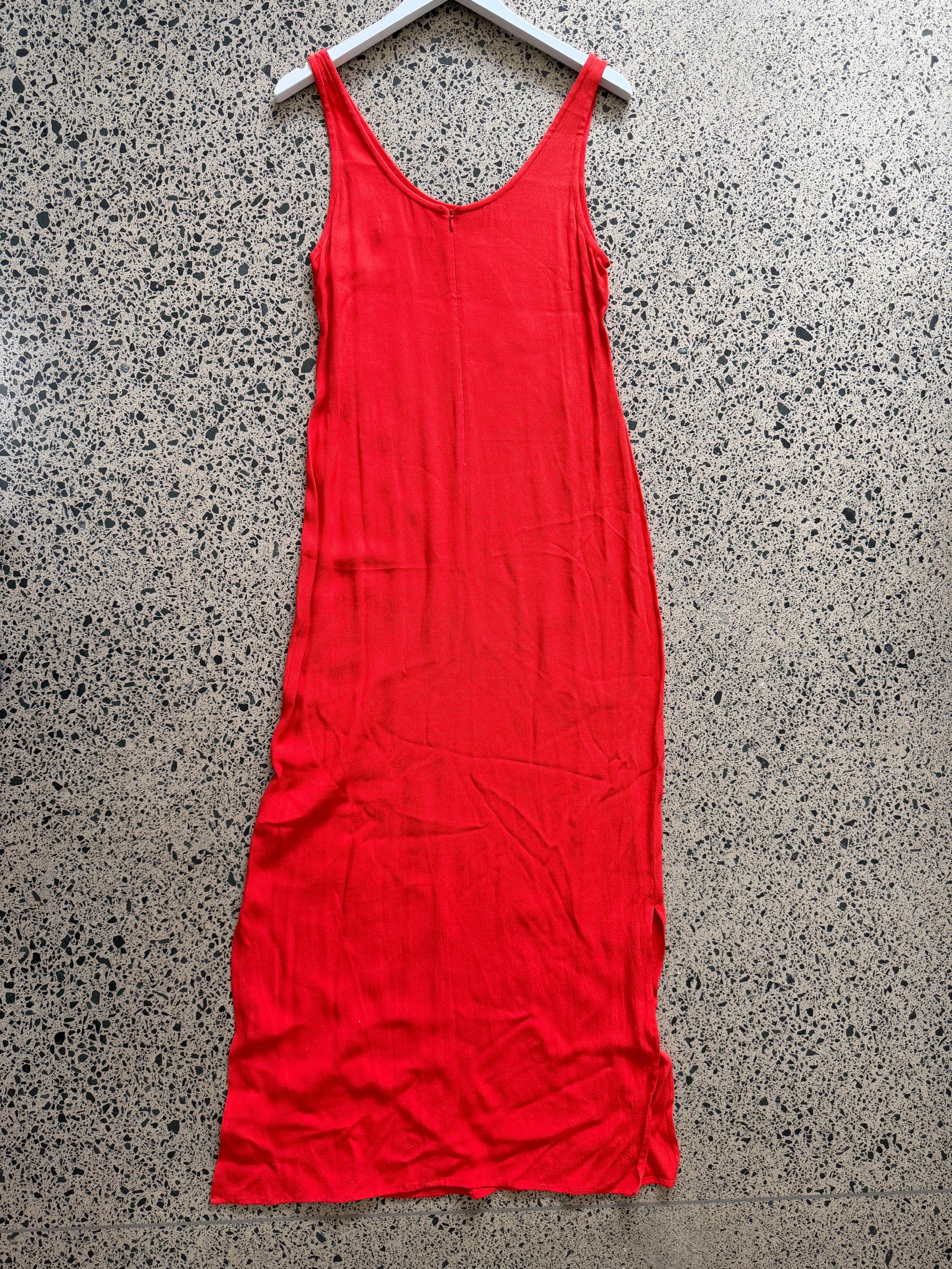 Long Viscose Embroidered Dress