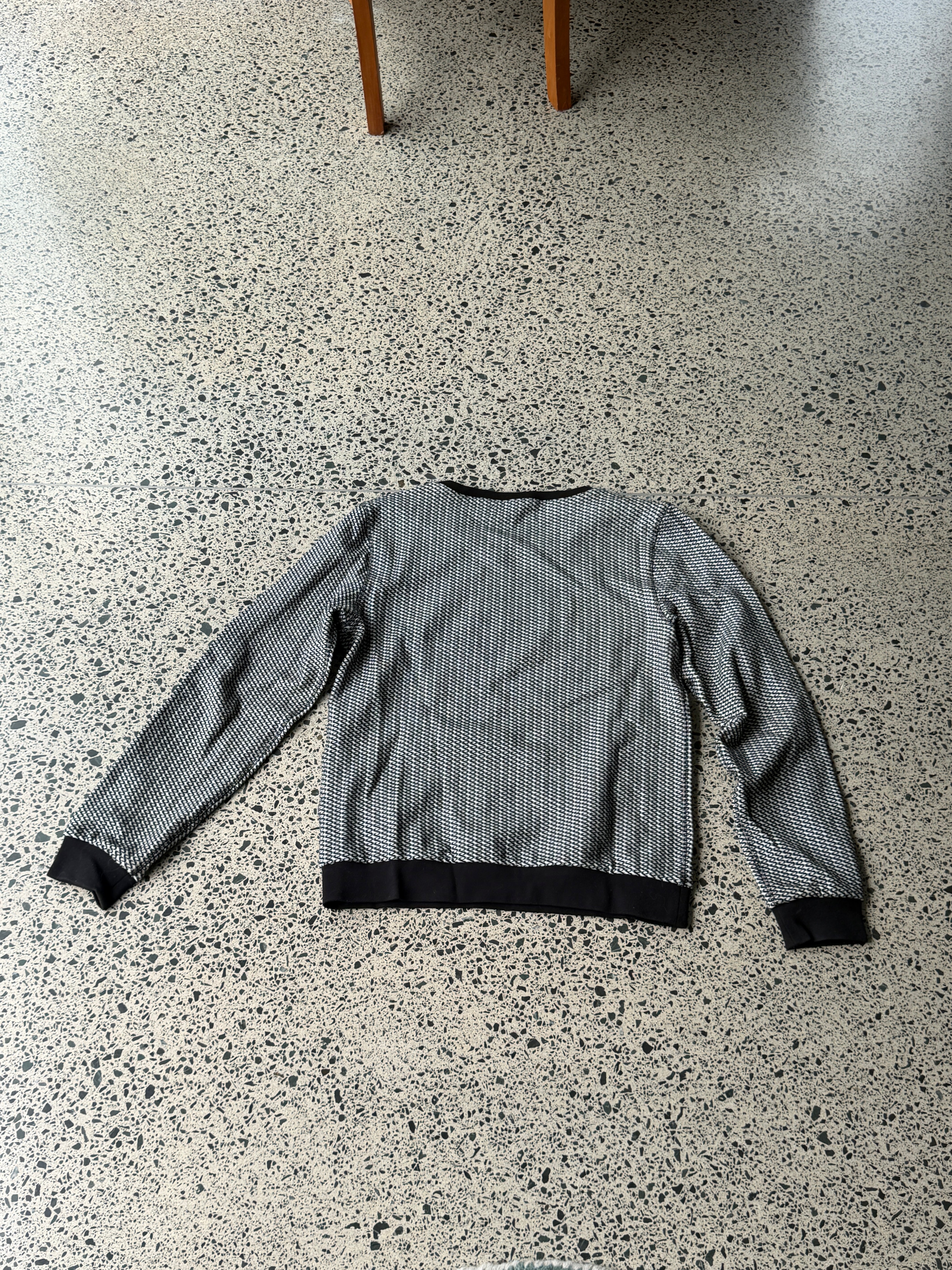 Textured Sweatshirt with Swarovski Heart Detail
