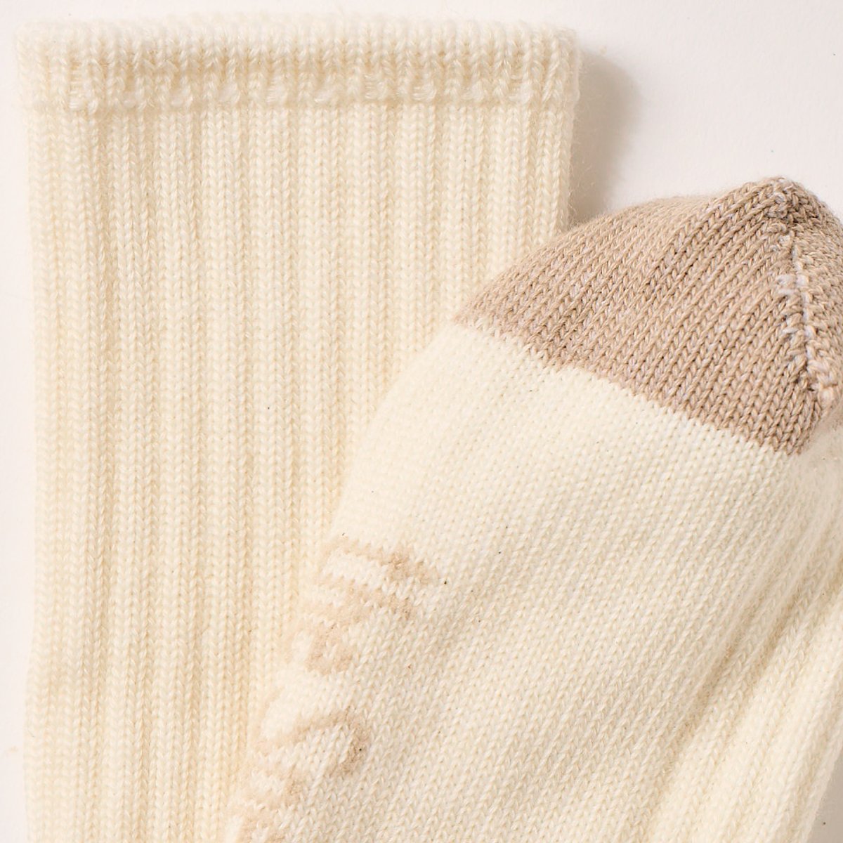 The Love merino rib sock with contrast