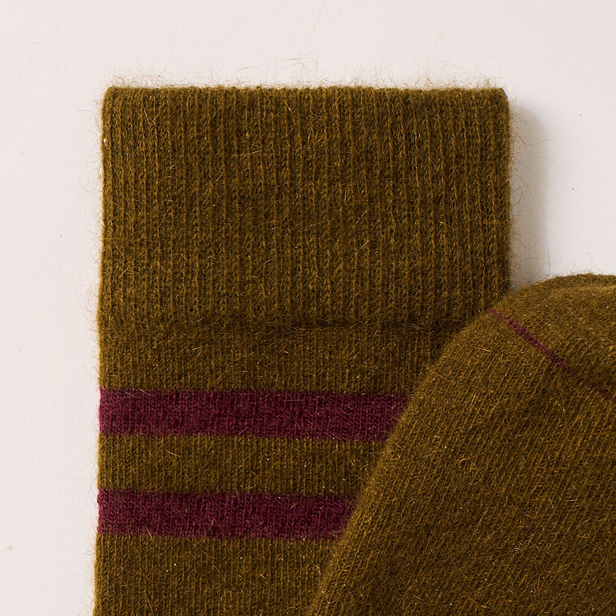Fine possum/merino sock with stripe