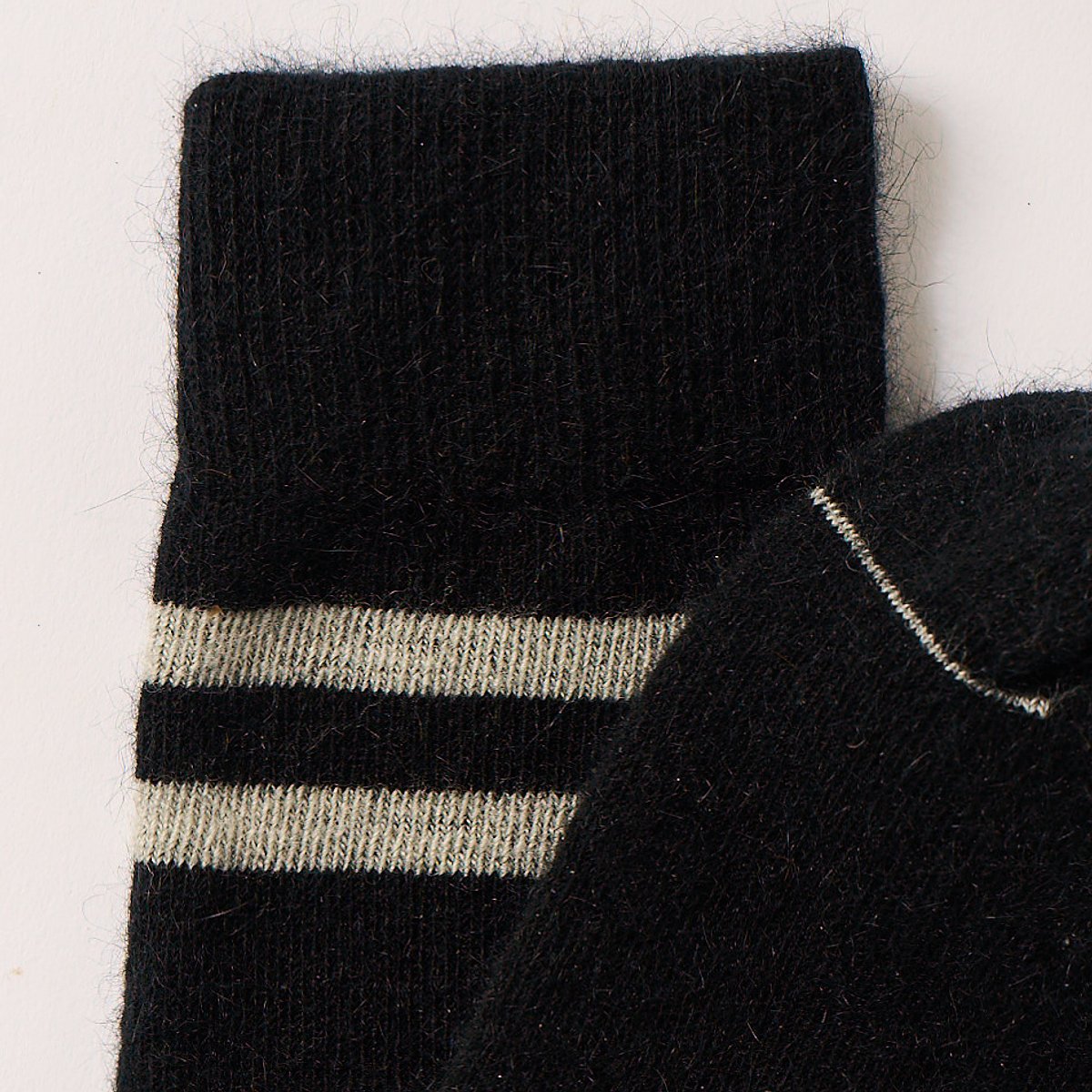 Fine possum/merino sock with stripe