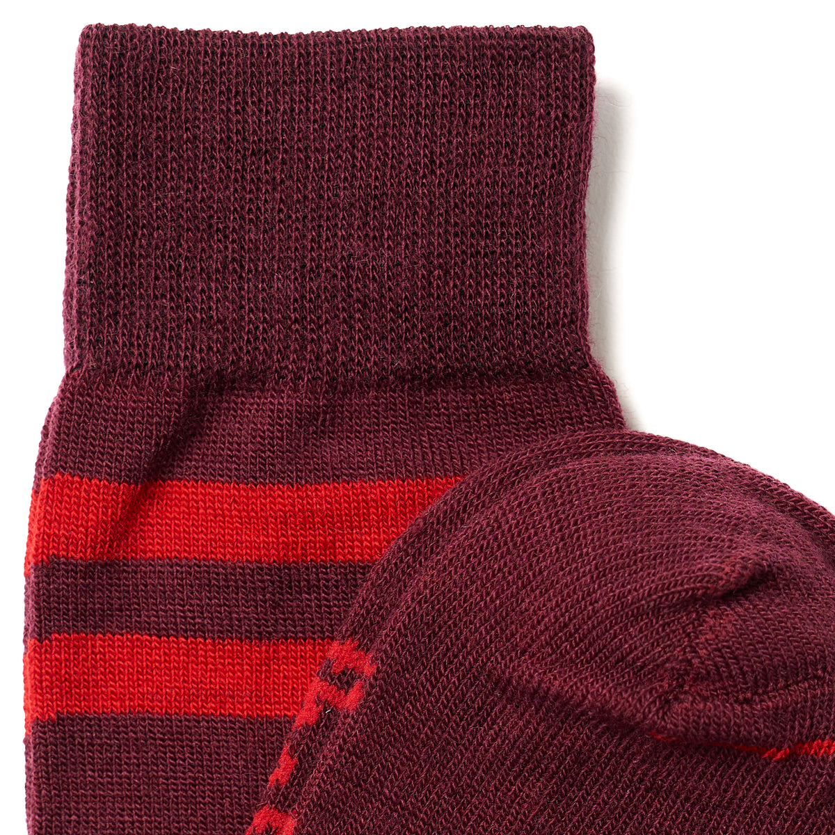 Journey merino sock with stripe