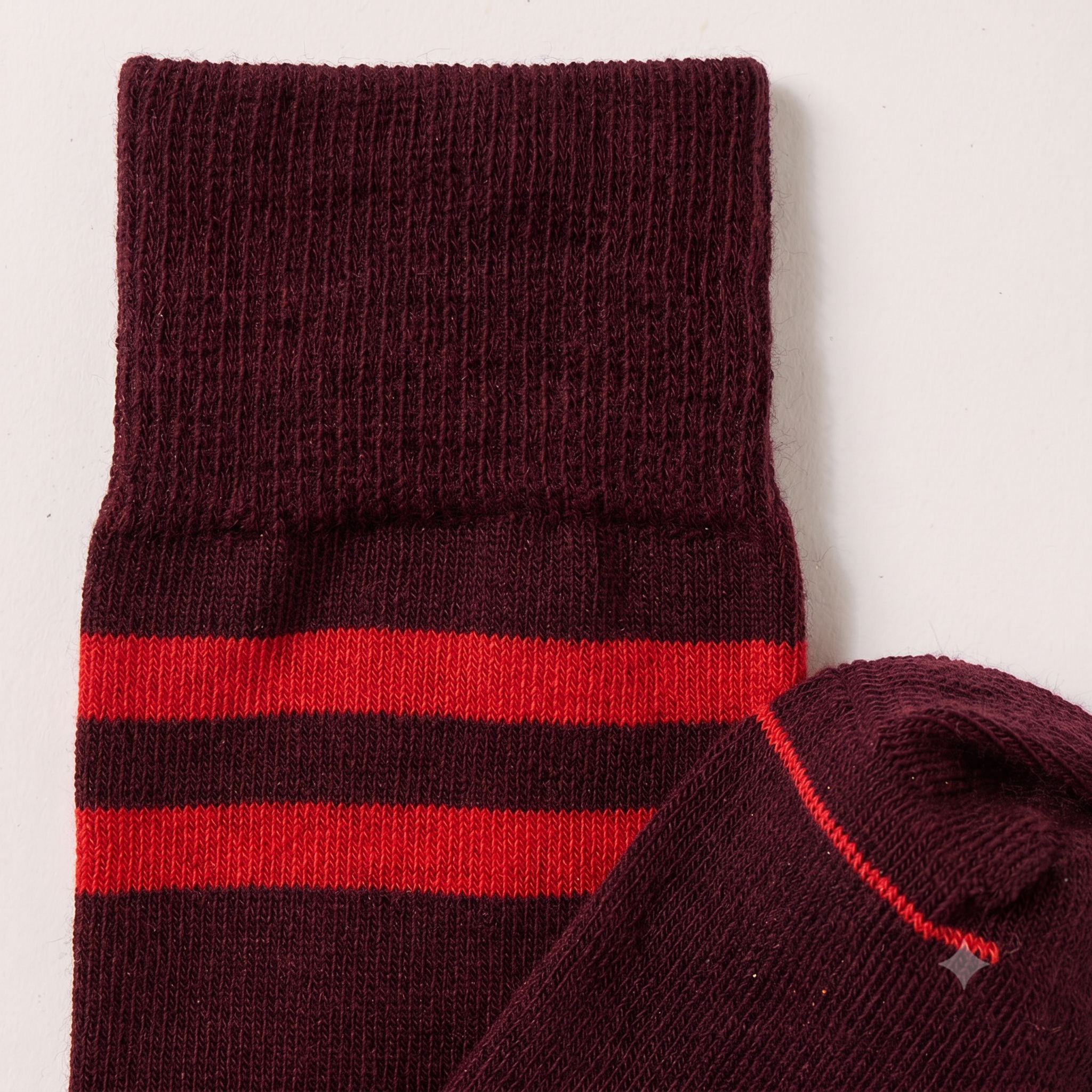 Journey merino sock with stripe