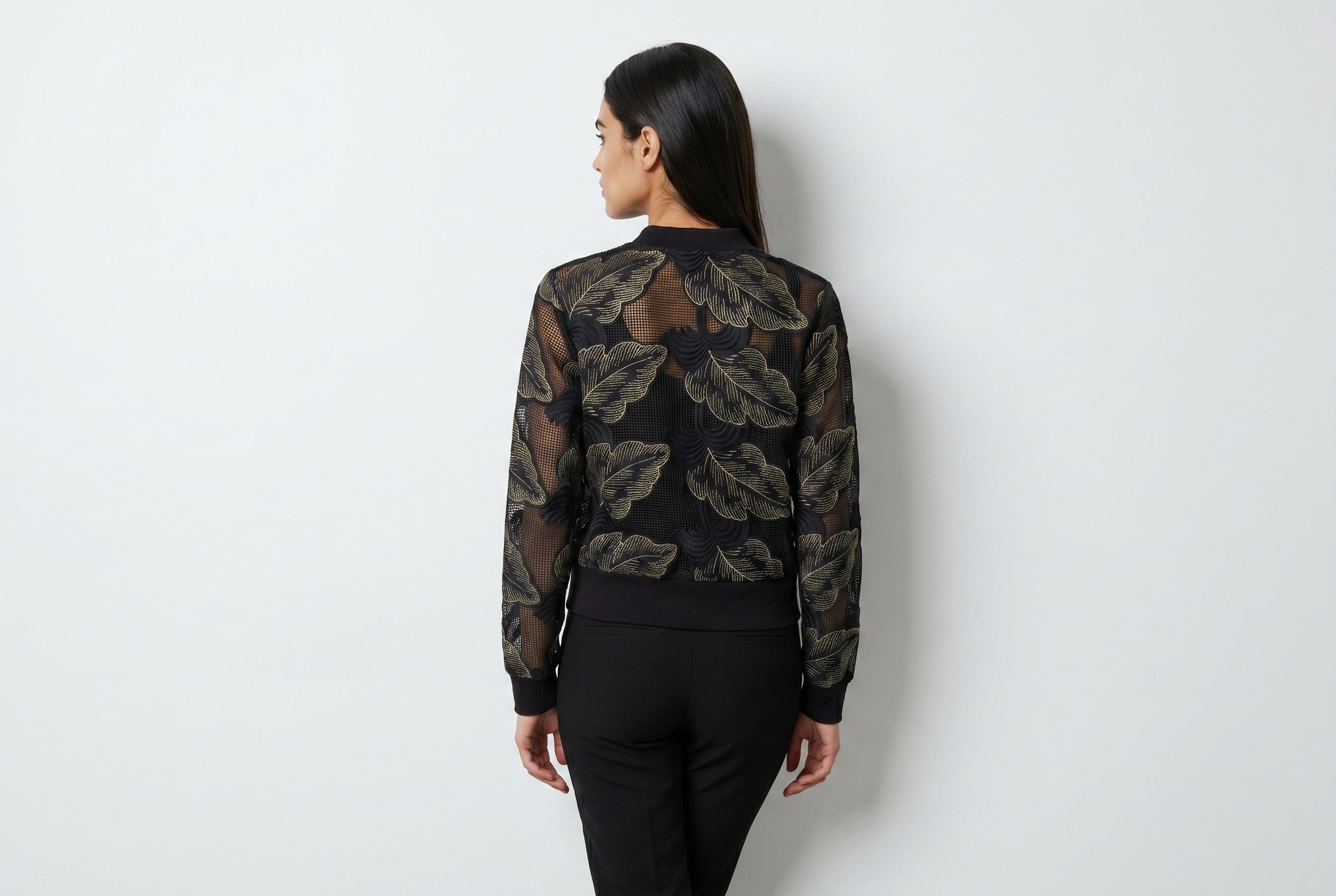 Embroidered Bomber Jacket