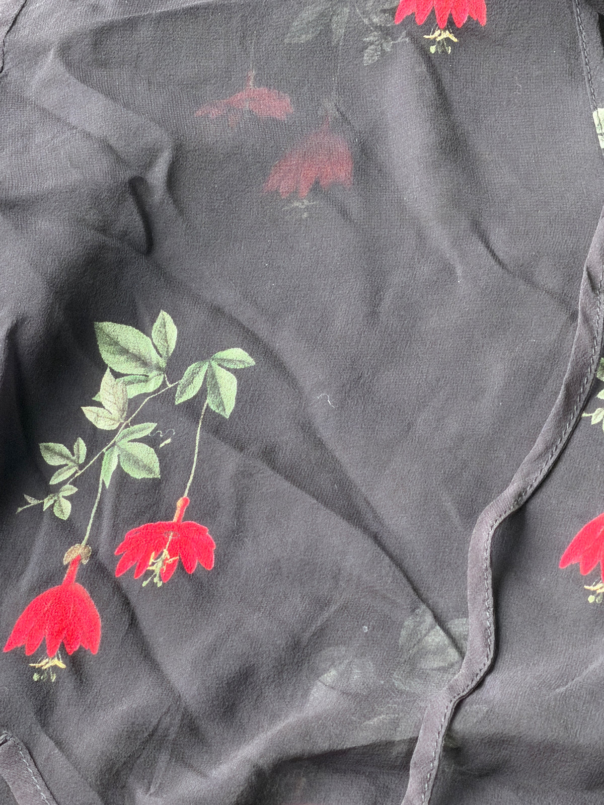 Silk georgette shirt with Floral motif
