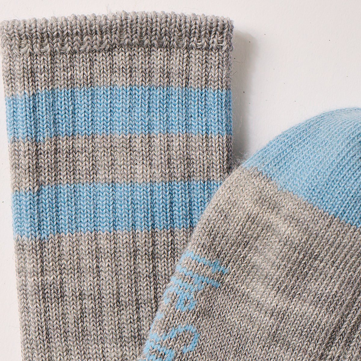 Matakana merino rib sock with stripe